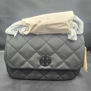 Tory Burch Willa Matte Small Shoulder Bag 149682 Black Quilted